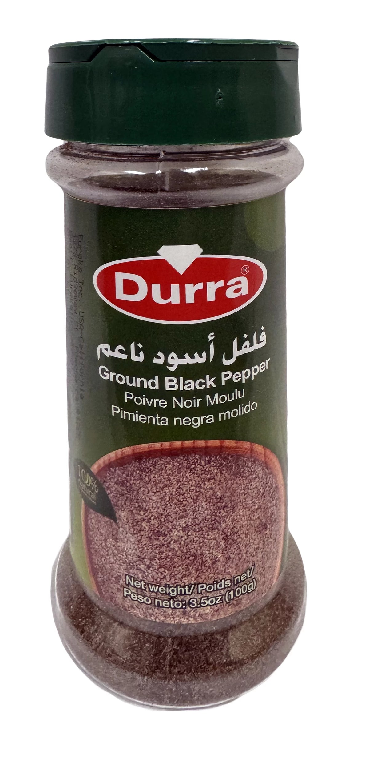 Spices- grounded Black Pepper Container Plastic
