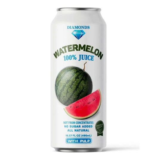 Diamonds Watermelon 16.9 FL OZ 100% Pure No Added Sugar for Natural Hydration