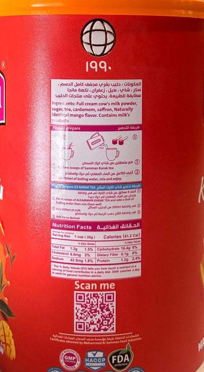 Al Samman Karak Tea Mango Flavor 640G