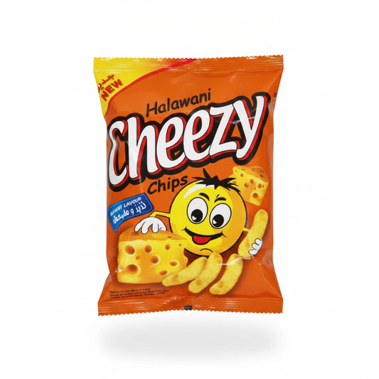 Halawani Cheezy Chips 60g Pack of 24 Bags