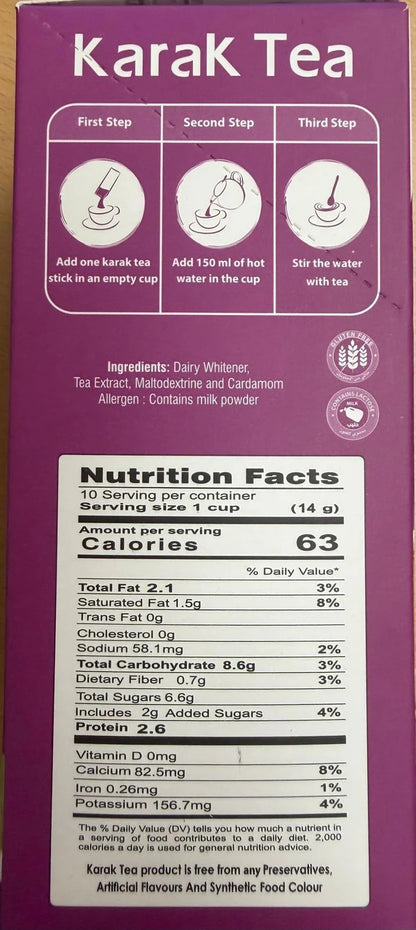 Karak Tea Cardamom unsweetened 10pk