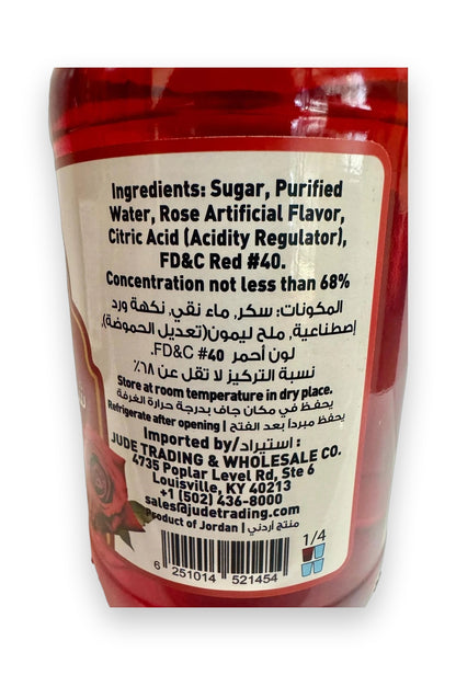 Jude Rose Concentrated Syrup 600ml