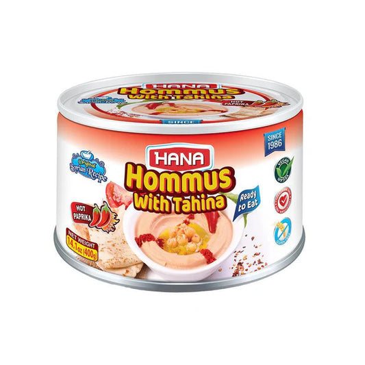 Hana Hommus With Tahina With Hot Pepper