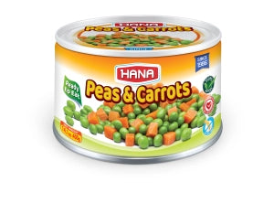Hana Green Peas & Carrots 14.1 Oz 400 Gr