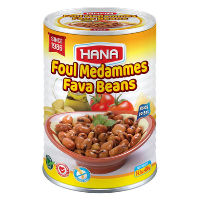 Hana Foul Fava Beans 14.1 oz 400 gr