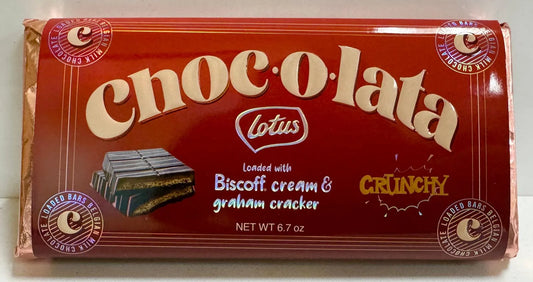 Lotus Chocolate Bar ( Biscoff cream & Graham cracker)