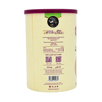 Al Samman Karak Tea, 650g, Ground Tea Blend, Traditional Middle Eastern Style, Milk Creamer with Cardamom Sugar, Saffron Spices, Makes 32 Cups