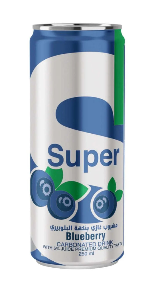 Super Carbonated Drink ( Blueberry ) 250 Ml