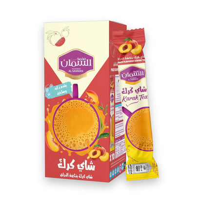 Al Samman Karak Tea Peach Flavor 10pk