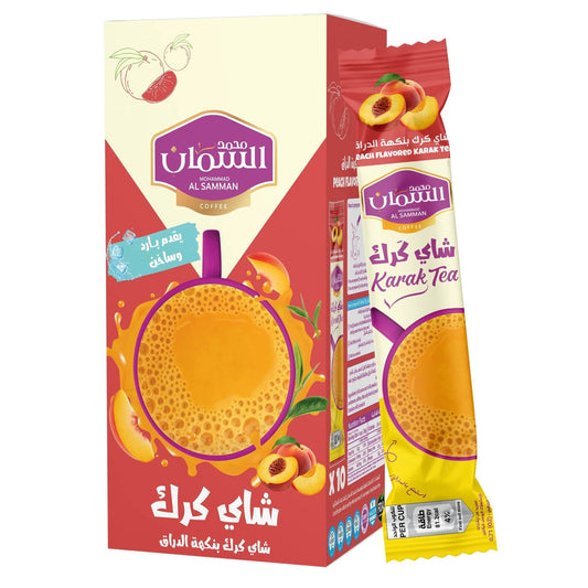 Al Samman Karak Tea Peach Flavor 10pk