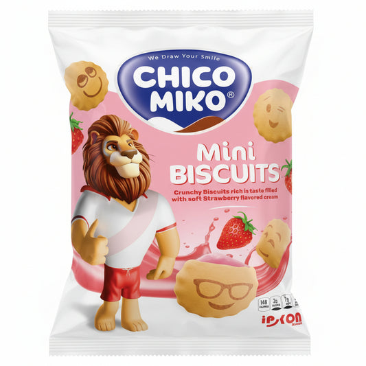 Chico Miko mini Strawberry biscuits 30g 24 bags