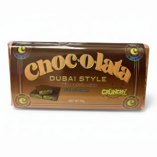 Dubai Style Chocolate Bar Crunchy Dark Chocolate 7oz