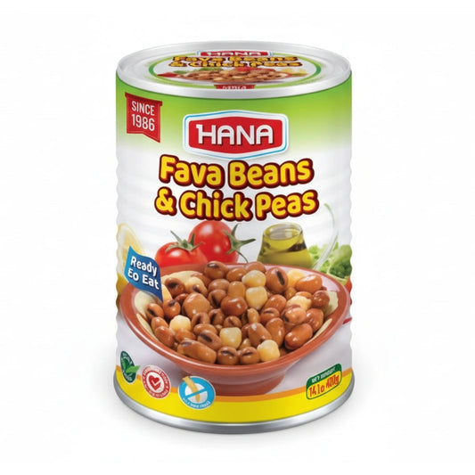 hana Hana Foul Fava Beans W/Chickpeas