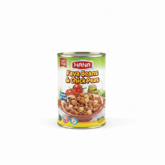 Hana Foul Fava Beans W/Chickpeas 400G