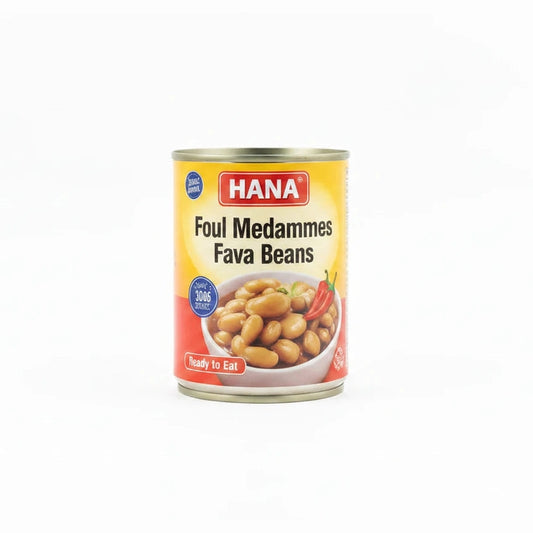 Hana Foul Fava Beans w Hot Paprika 14.1 oz 400 gr
