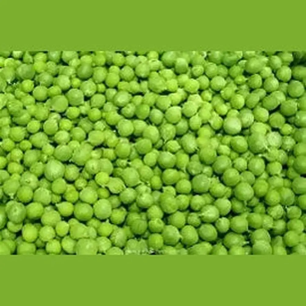 Close-up of tender bright green peas texture for Middle Eastern cuisine
