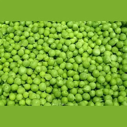 Close-up of tender bright green peas texture for Middle Eastern cuisine