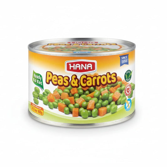 hana Hana Green Peas & Carrots 14.1 Oz 400 Gr