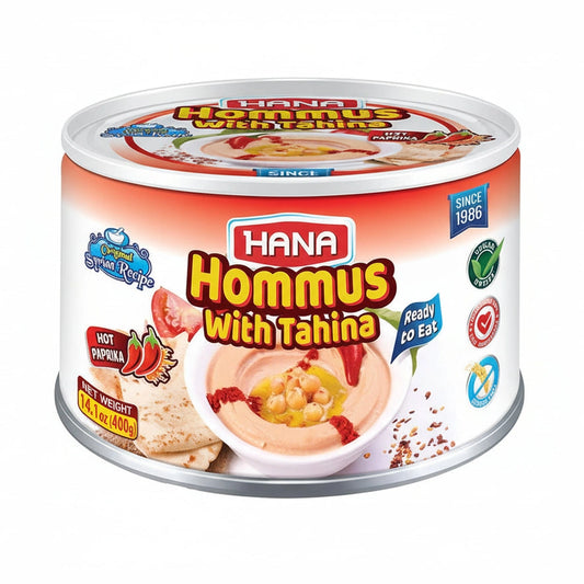 Hana Hommus With Tahina With Hot Pepper