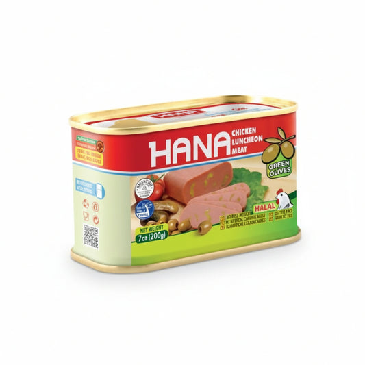 Hana Luncheon Meat Chicken W/OLIVES halal 200G