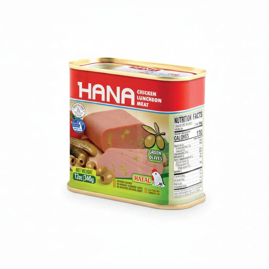 Hana Luncheon Meat Chicken W/OLIVES halal 340G