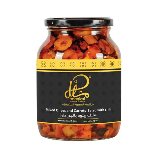 Mshakal Mixed Olives & Carrots Salad with Chili