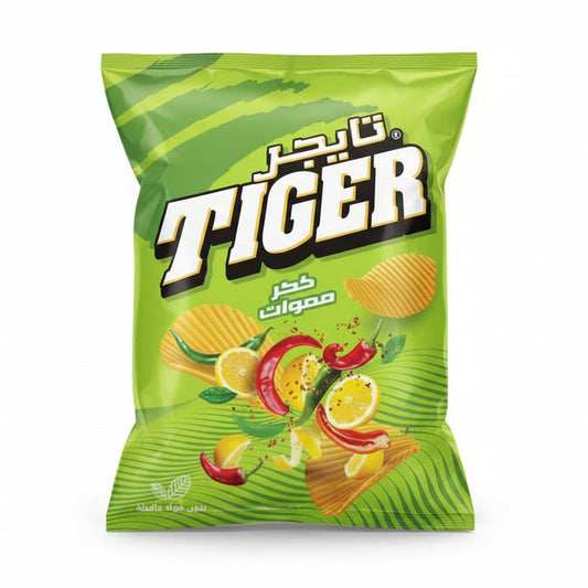 TIGER CHIPS CHILLI & LEMON 200g