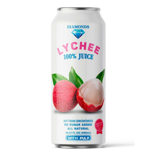 Diamonds Lychee 16.9 FL OZ 100% Pure No Added Sugar for Natural Hydration