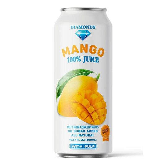 Diamonds Mango 16.9 FL OZ 100% Pure No Added Sugar for Natural Hydration