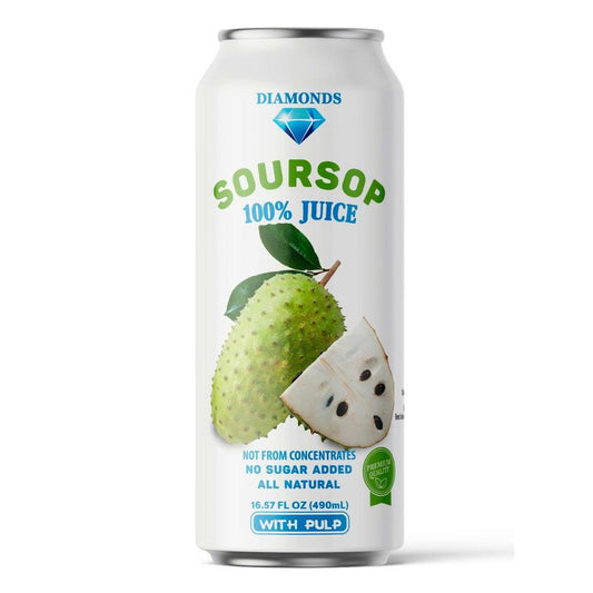 Diamonds Soursop 16.9 FL OZ 100% Pure No Added Sugar for Natural Hydration