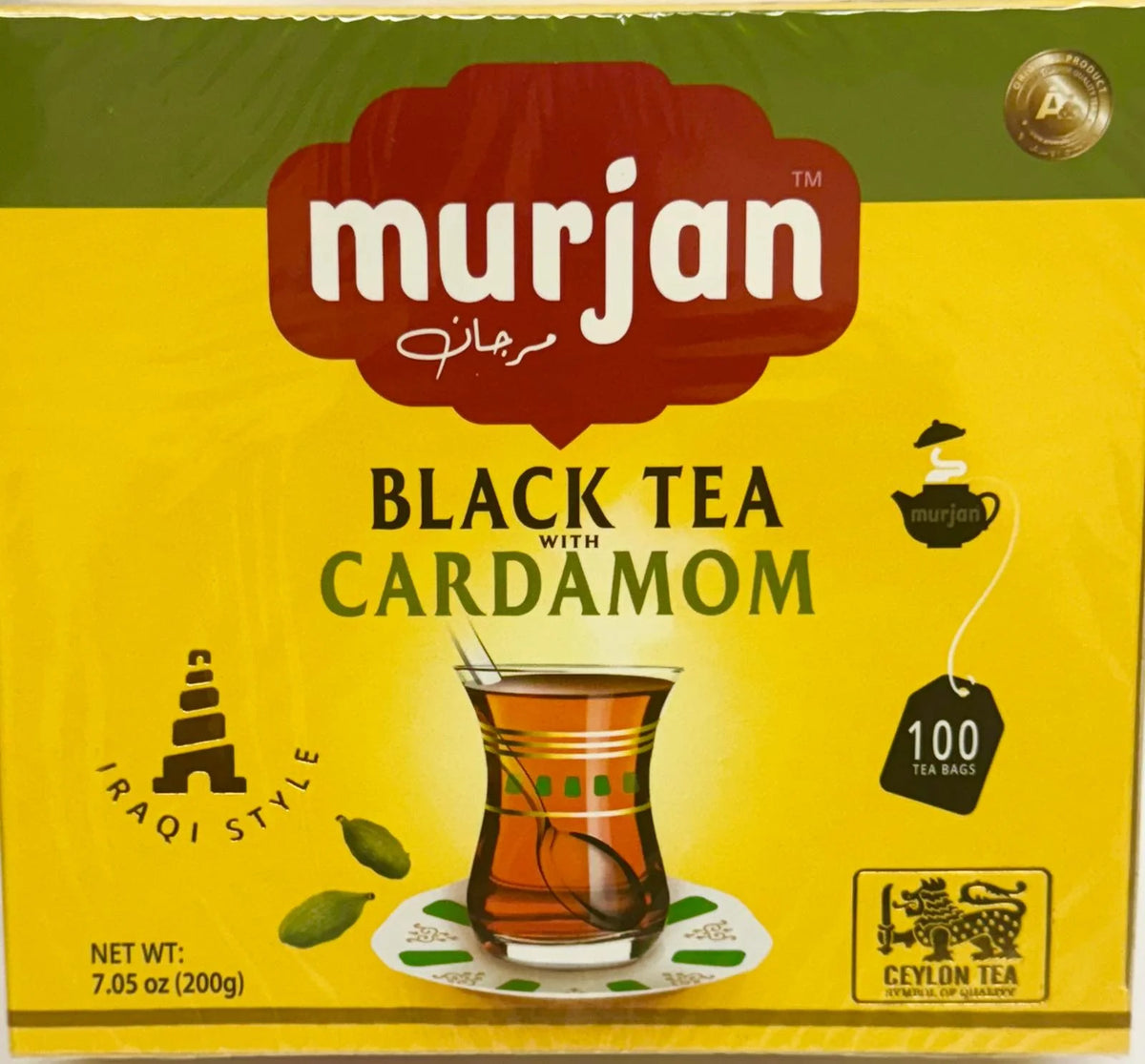 Murjan Black Tea with Cardamon 2g*100 bags*36