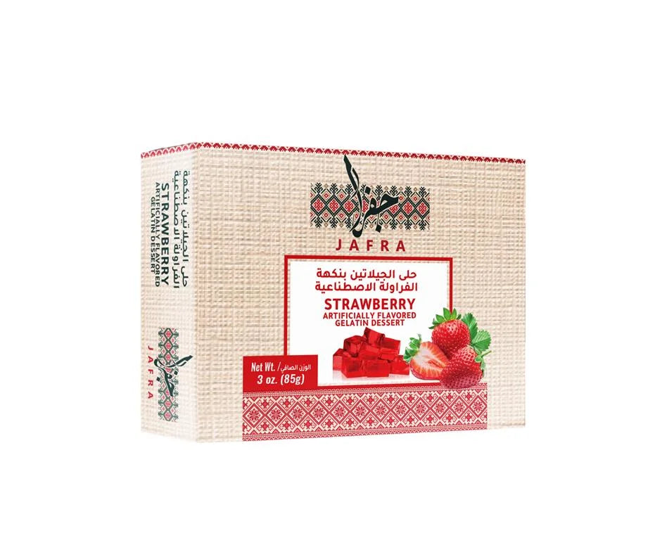 Jafra Strawberry Gelatin Dessert 4*12*85G