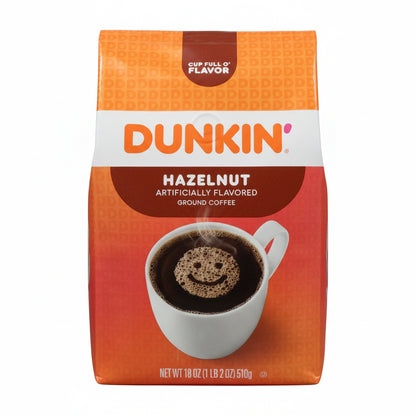 Dunkin Hazelnut 18oz ground coffee