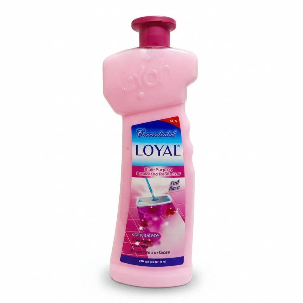 Loyal pink red rose scented multipurpose cleaner bottle with ergonomic design