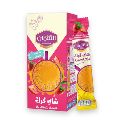 Al Samman Karak Tea Strawberry Flavor 10pk