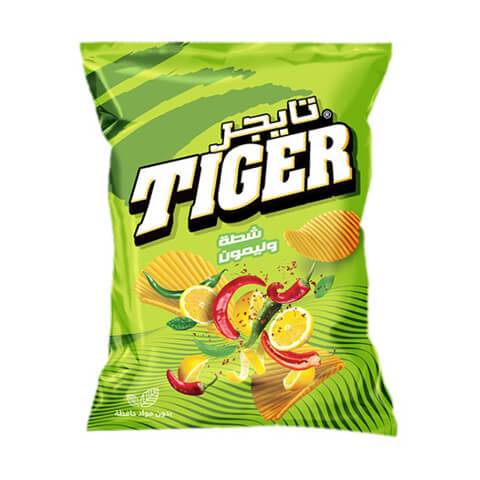 TIGER CHIPS CHILI & LEMON 90g